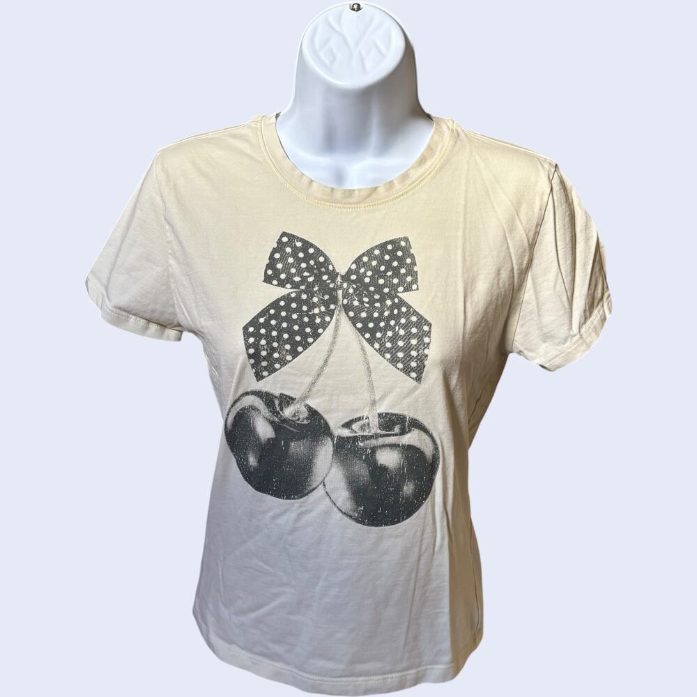 Lucky 777 M Graphic T-Shirt Cream Regular